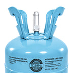 R134A refrigerant 5 lb cylinder valve cover and label close-up