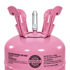 R410A refrigerant 5 lb cylinder valve cover and label close-up