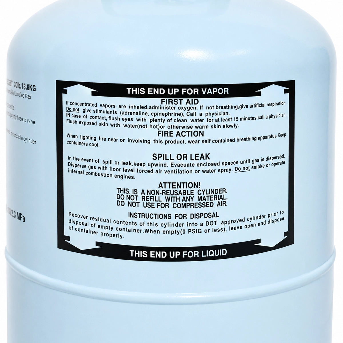 R134A Refrigerant 30LB R-134A